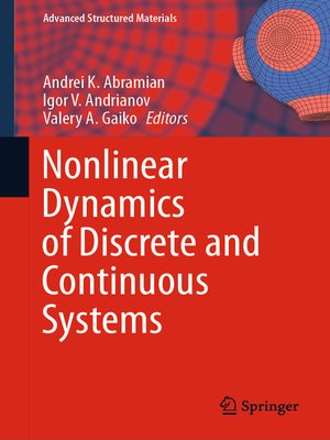cover image of Nonlinear Dynamics of Discrete and Continuous Systems